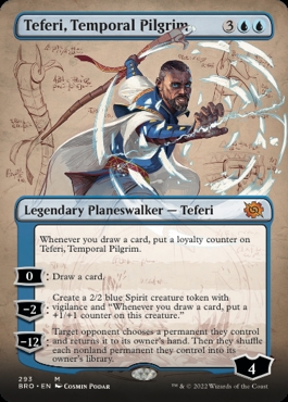 Teferi, Temporal Pilgrim The Brothers' War - Alternate Schematic Art